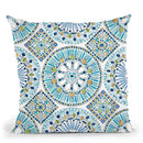 Peacock Allegory Step 01B Throw Pillow By Daphne Brissonnet