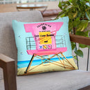Bubble Beach Throw Pillow By Dominique Steffens