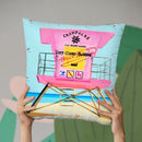 Bubble Beach Throw Pillow By Dominique Steffens