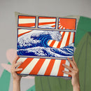 Manga Beach Wave Throw Pillow By Dominique Steffens