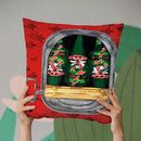 Xmas Gnomes Candy Cane Throw Pillow By Dominique Steffens