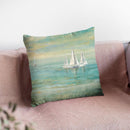 Sunrise Sailboats Ii Throw Pillow By Danhui