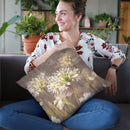 Spring Blossoms Neutral Iv Throw Pillow By Danhui