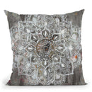 Mandala In Neutral Ii Throw Pillow By Danhui