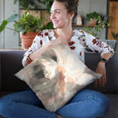 Abstract Peony Throw Pillow By Danhui