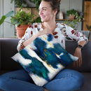 Blue Texture I Throw Pillow By Danhui