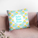 Rainbow Hello Sunshine Throw Pillow By Dom Vari