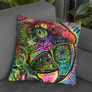 Close Up Parrot Throw Pillow By Dean Russo