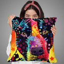 The Focused Pit Throw Pillow By Dean Russo