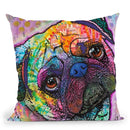 Pug Love Throw Pillow By Dean Russo