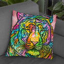 Tiger Throw Pillow By Dean Russo