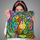 Tiger Throw Pillow By Dean Russo