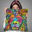 Lion Good Throw Pillow By Dean Russo