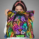 King Of The Jungle Throw Pillow By Dean Russo