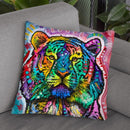 Curious Tiger Throw Pillow By Dean Russo