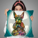 French Buddha Bulldog Throw Pillow By Dean Russo