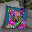 Indelible Corgi Throw Pillow By Dean Russo