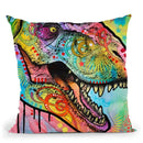 T Rex 1 Throw Pillow By Dean Russo