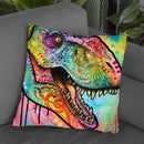T Rex 1 Throw Pillow By Dean Russo