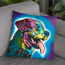 Spoiled Rottie Throw Pillow By Dean Russo