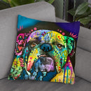 Straight On Bull Throw Pillow By Dean Russo