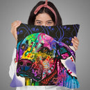 Expression Throw Pillow By Dean Russo