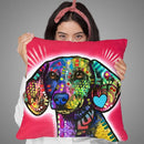 Luv Doxie Throw Pillow By Dean Russo