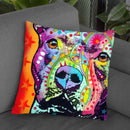 Thoughtful Pitbull Throw Pillow By Dean Russo