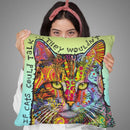If Cats Could Talk Throw Pillow By Dean Russo