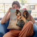 Africa Wild Dog Throw Pillow By David Stribbling