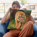 Amur Tiger Ii Throw Pillow By David Stribbling