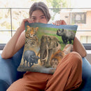 Big Five Throw Pillow By David Stribbling