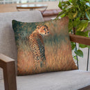 Cheetah Last Light Throw Pillow By David Stribbling