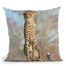 Cheetah Throw Pillow By David Stribbling