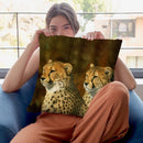 Cheetah Bros Throw Pillow By David Stribbling