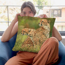 Cheetahs Throw Pillow By David Stribbling