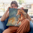 Dancing Horse Throw Pillow By David Stribbling