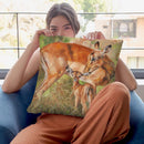 Impala And Young Throw Pillow By David Stribbling