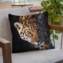 Jaguar Portrait I Throw Pillow By David Stribbling