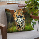 Jaguar Walk Throw Pillow By David Stribbling