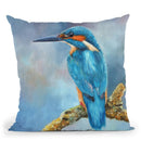 Kingfisher Ii Throw Pillow By David Stribbling