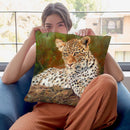 Leopard Cub Throw Pillow By David Stribbling
