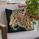 Leopard Head Side Throw Pillow By David Stribbling
