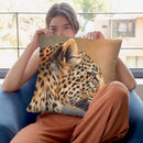 Leopard Profile I Throw Pillow By David Stribbling