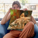 Lion Cub Laying Throw Pillow By David Stribbling