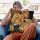 Lion Love Throw Pillow By David Stribbling