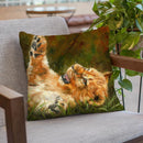 Lionb Cub Throw Pillow By David Stribbling