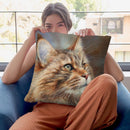 Maincoon Throw Pillow By David Stribbling