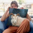 Mountain Goat I Throw Pillow By David Stribbling