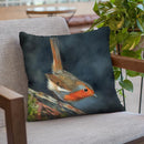 Robin Throw Pillow By David Stribbling